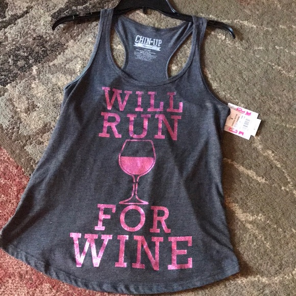 Tops - NWT run for wine t-shirt